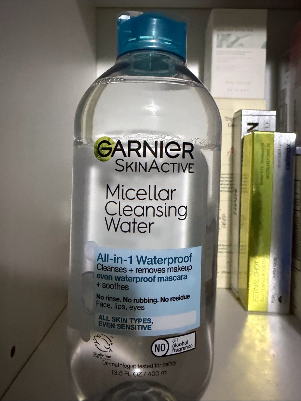 Garnier Micellar Cleansing Water - Clear Bottle with Blue Cap